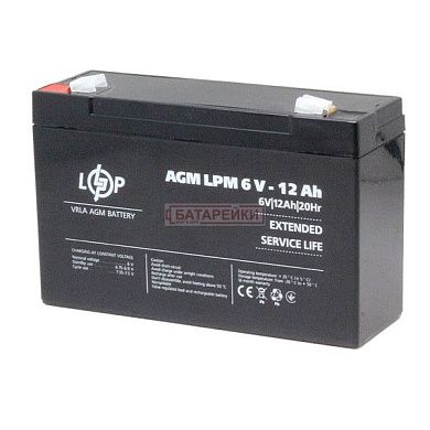 Фото - 6V 12A LPМ AGM