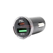 Фото - Автомобільний зарядний пристрій Hoco Z44 PD 20W+QC3.0 (1USB/1Type-c/3A) чорний