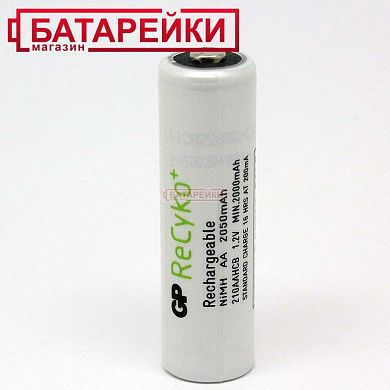 Фото - Аккумулятор GPR6,2100mAh 1.2V GP 210AAHСB (Recyko без упаковки.)