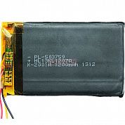 Фото - 503759 Акк 3,7V 1200mAh HST (37x60, толщ.5,0мм) на 3 провода.