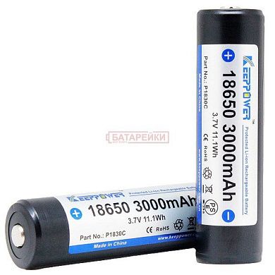 Фото - KEEPPOWER 18650 3000 mAh 