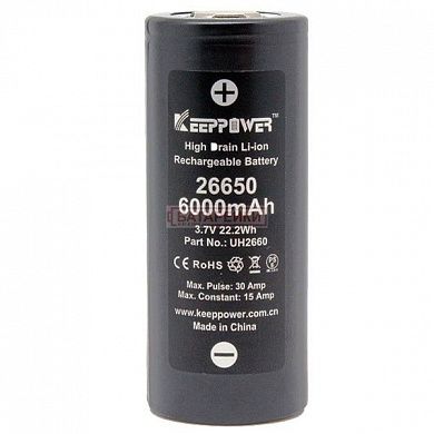 Фото - KEEPPOWER IMR26650 6000mAh 