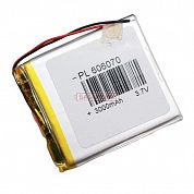 Фото - 606070   3,7V 3000mAh  (60x70, толщ.6мм) 