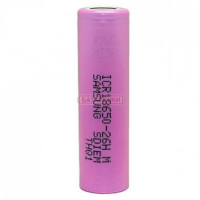 Фото - Samsung ICR18650-26H 2600 mAh