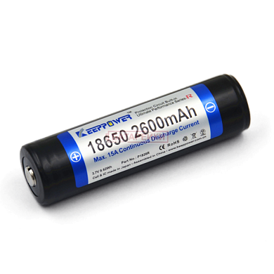 Фото - KEEPPOWER 18650 2600 mAh (внутри Sony до 15А) P1826R