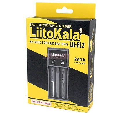 Фото - Зарядка. Li-ion LitoKala Lii-PL2  1-2эл Li от 220/12 10440-26700  0,7/1/2А