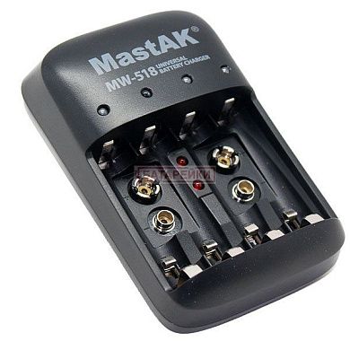 Фото - Зарядка. Авто 4Ч MastAK MW-518 1-4 R03/R6 500мA,1-2 Krona 13mA, 100-240V