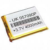 Фото - 057090Р    3,7V 4000mAh HST (70x90, толщ.5,0мм) на 2 провода.