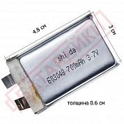 Фото - 603048P Shida 700mAh-12С (5,7*30,3*48,3) 16,1г