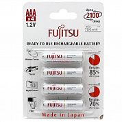 Фото - FUJITSU WHITE Ni-Mh ААА/R03  800mAh 4шт/уп blister