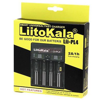 Фото - Зарядка. Li-ion LitoKala Lii-PL4  1-4эл Li от 220/12 10440-26700  0,5/1/2А