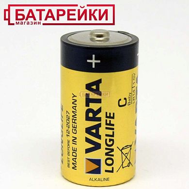 Фото - VARTA LONGLIFE LR14 C ALKALINE, 2 шт./уп.