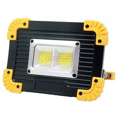 Фото - Прожектор светодиодный L812-20W-2COB+1W, ЗУ micro USB, 2x18650/3xAA, Power Bank, Box