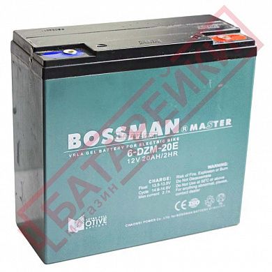 Фото - 12V 20A  6-DZM-20E Bossman-Profi ТЯГОВЫЕ АККУМУЛЯТОРЫ  