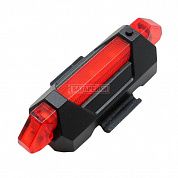 Фото - фонарь для велосипеда аккум DC-918 (BS-216) +ЗУ USB red