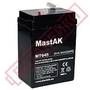 Фото - 6V4,5A  Mastak MT645 Акку SLA.