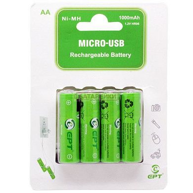 Фото - Soshine USBAA1000 Аккум R6. USB