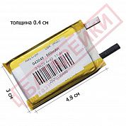 Фото - 043048 DBK 600mAh (3,9x29,4x49) 11,4г