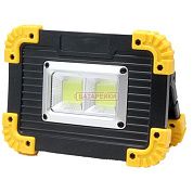 Фото - ліхтарик-прожектор акум. пластик L812 (20W-2COB-LM) +Pow.B,microUSB, 2x18650 (3xAA) реж.4