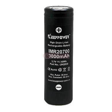 Фото - KEEPPOWER IMR20700 3000 mAh