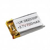 Фото - 082030 3,7V 700mAh (20x35, толщ.8,0мм) на 2 провода.