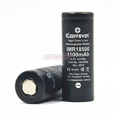 Фото - KEEPPOWER IMR18500 1100 mAh 