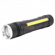 Фото - Фонарь T6-26+T6+COB, ЗУ micro USB, 1x18650/3xAAA, магнит, zoom, Box