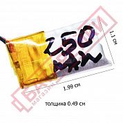 Фото - 501220 3,7V 250mAh (12x20, толщ.5,0мм) на 2 провода