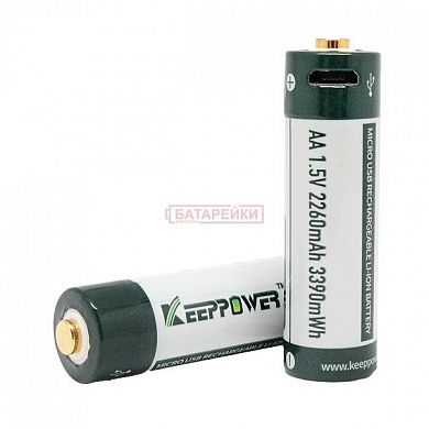 Фото - KEEPPOWER P1450U2 AA Micro USB 14500 1.5V 2260mAh