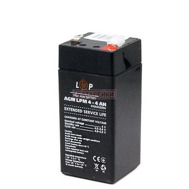 Фото - 4V, 4Ah,  LPM 4-4АН типу  AGM