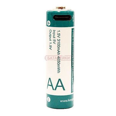 Фото - KEEPPOWER P1450TC2 TYPE-C USB AA 14500 1.5V 3100mAh
