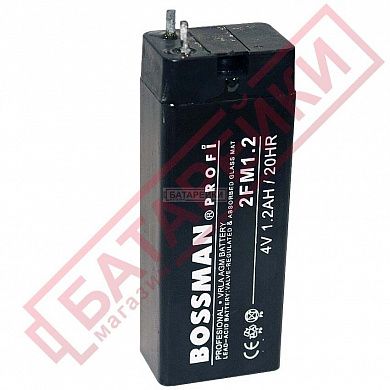 Фото - 4V 1,2A 2FM 1.2 Bossman-Profi Акку SLA.